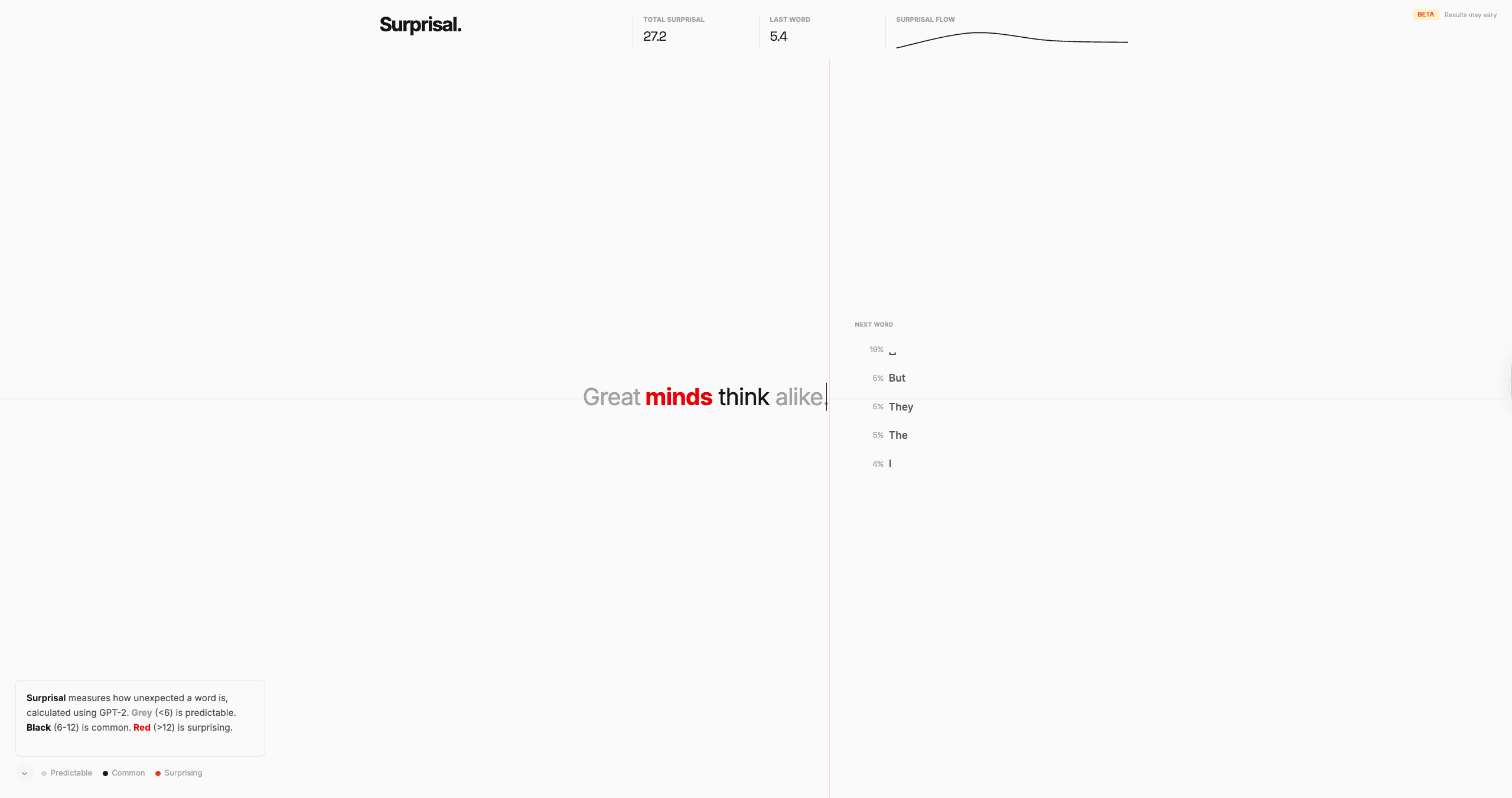 Surprisal Tracker screenshot 1
