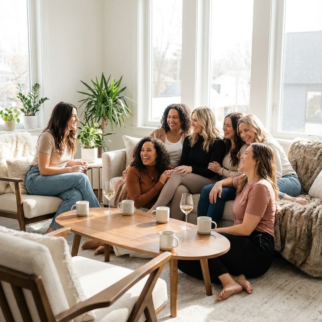 Group of women laughing together