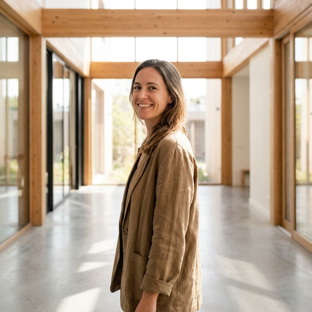 Woman feeling safe and confident