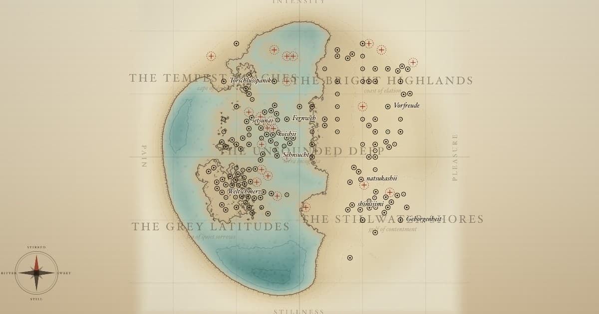 The Atlas of the Unnamed - the chart